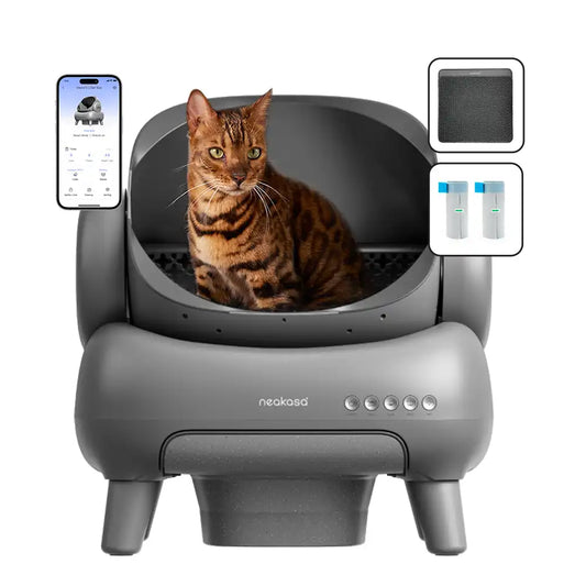 M1 Self-Cleaning Cat Litter Box with Open Top Design