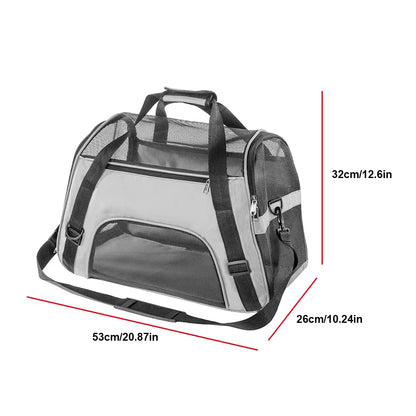 Ventura Pet Carrier Bag - Breathable & Portable for Small Dogs & Cats