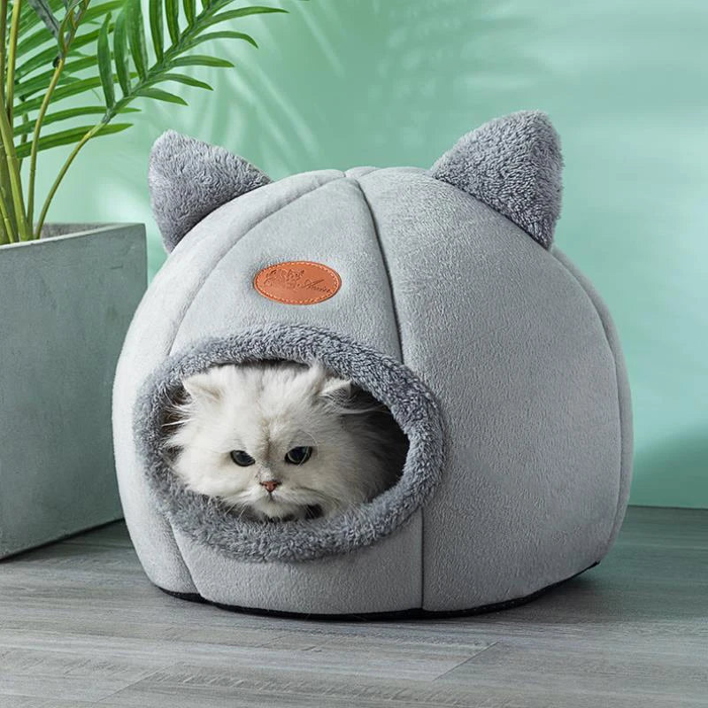 Cozy Cave Pet Bed - Deep Sleep Winter Warm Cat & Dog House