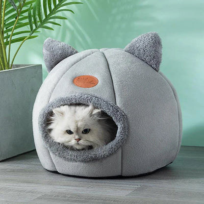 Cozy Cave Pet Bed - Deep Sleep Winter Warm Cat & Dog House