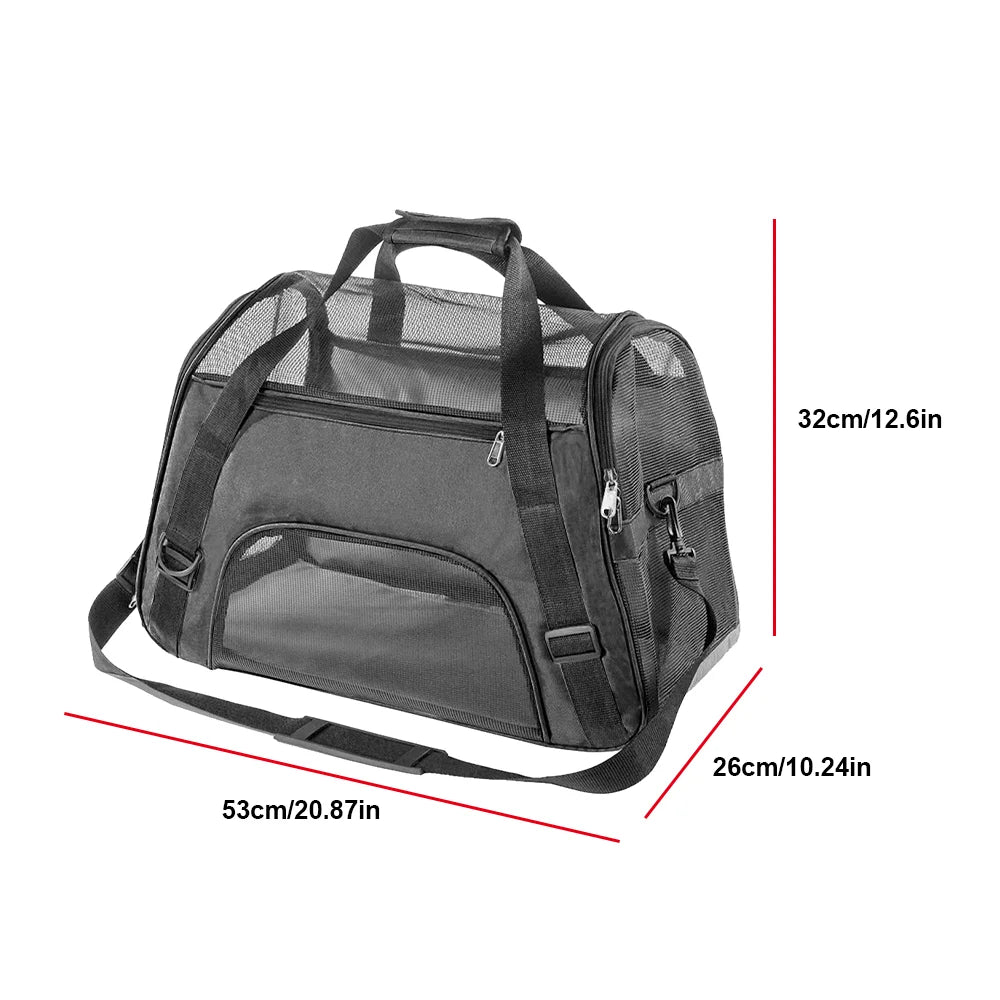 Ventura Pet Carrier Bag - Breathable & Portable for Small Dogs & Cats