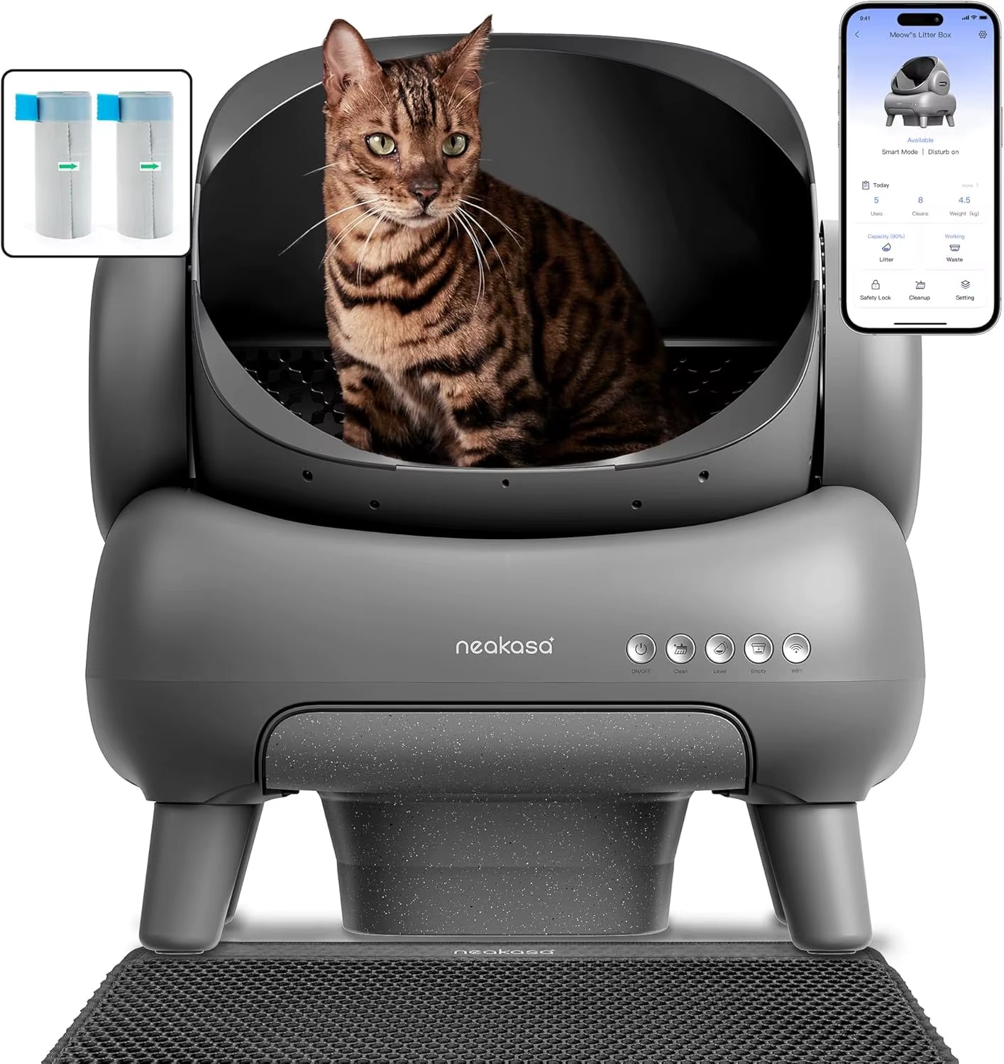 Neakasa M1 Self-Cleaning Cat Litter Box - Smart App Control & Odor-Free