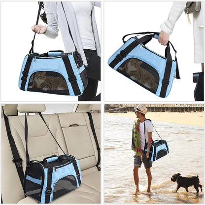 Ventura Pet Carrier Bag - Breathable & Portable for Small Dogs & Cats
