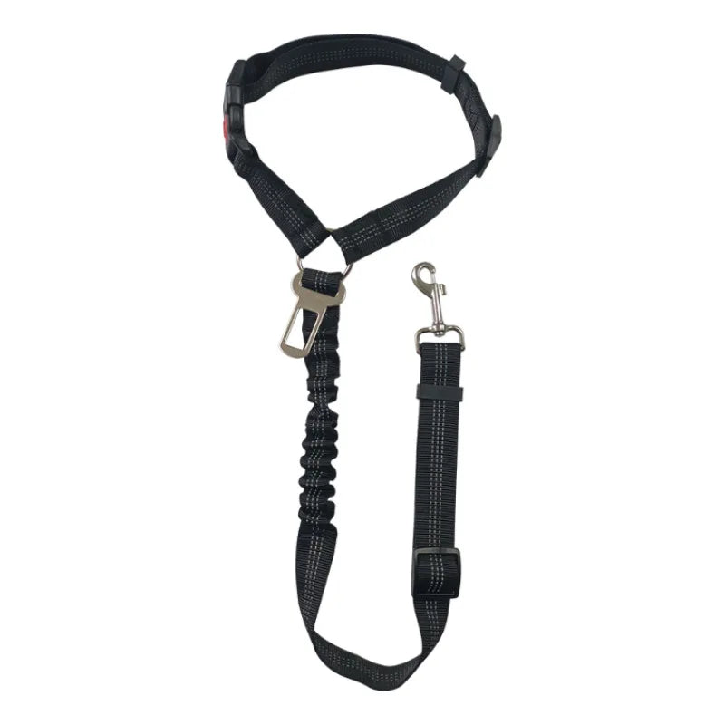 2-in-1 Adjustable Dog Car Harness & Safety Belt