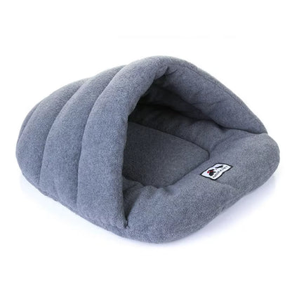 Cozy Slipper Dog Bed - Winter Warm Pet House with Soft Cushion