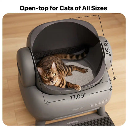 Open-Top Smart Self-Cleaning Litter Box