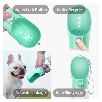 AquaGo Portable Pet Water Bottle - Leak-Proof Outdoor Drinking Solution