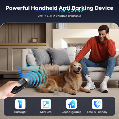 SilentPaw Pro Ultrasonic Anti-Bark Device - Portable & Rechargeable