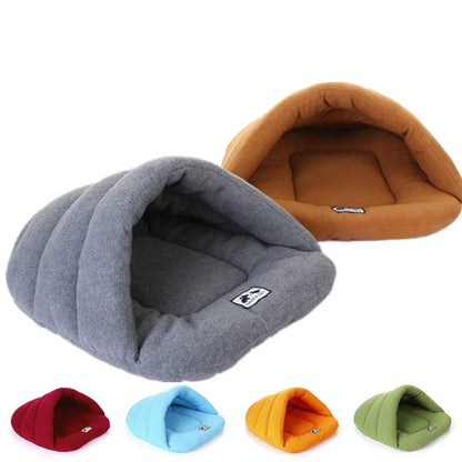 Cozy Slipper Dog Bed - Winter Warm Pet House with Soft Cushion