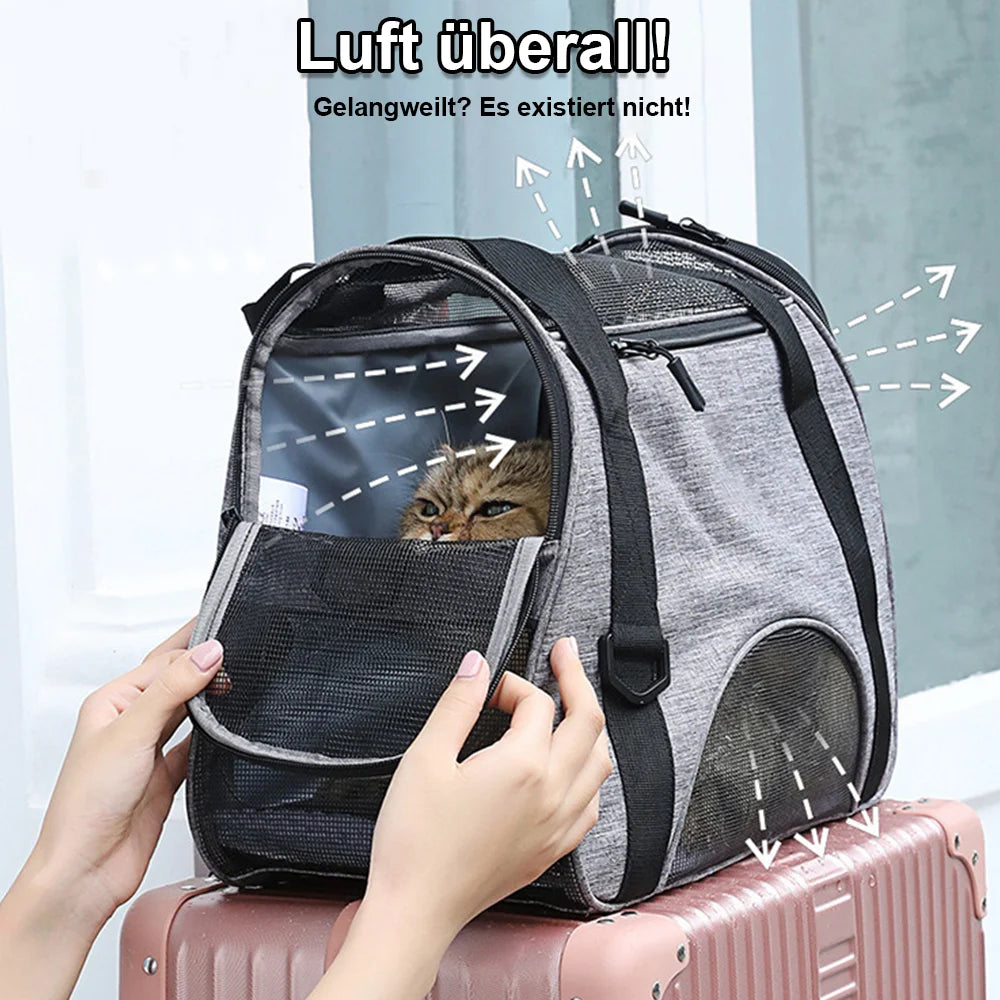 Ventura Pet Carrier Bag - Breathable & Portable for Small Dogs & Cats