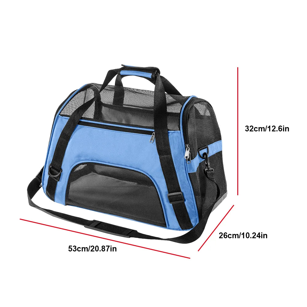 Ventura Pet Carrier Bag - Breathable & Portable for Small Dogs & Cats