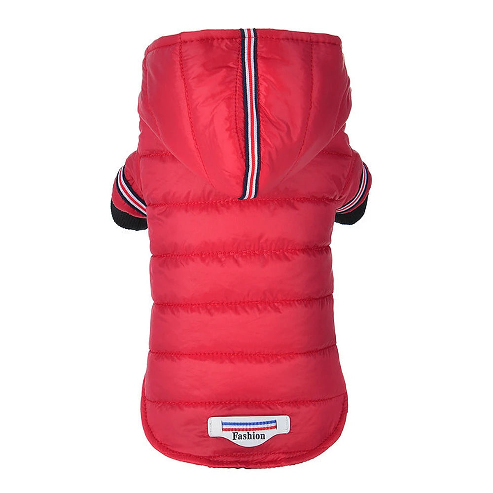 Small Dog Clothes Winter Chihuahua Clothing Pet Jacket and Coat Waterproof Ropa Para Perros for Small Medium Dog Red