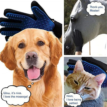 Paws & Palms Grooming Gloves - Gentle Deshedding & Massage for Dogs & Cats