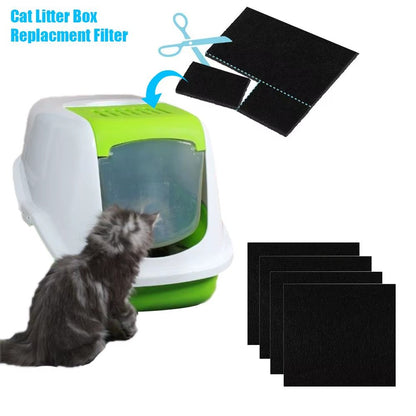 Cat Litter Box Carbon Filters – 4/6 Pack