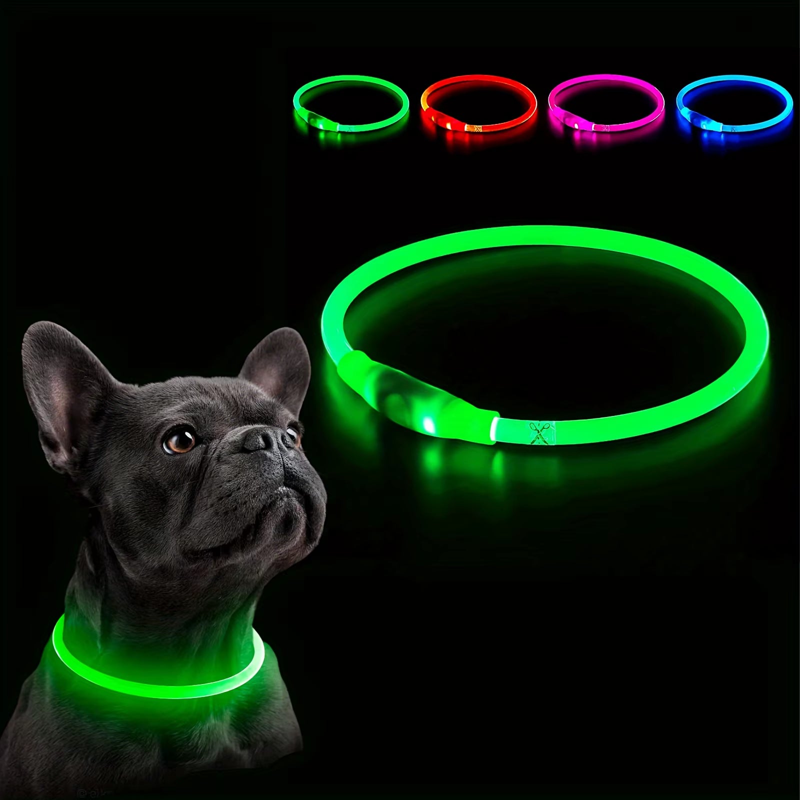 USB LED Dog Collar – Night Safety & Rechargeable