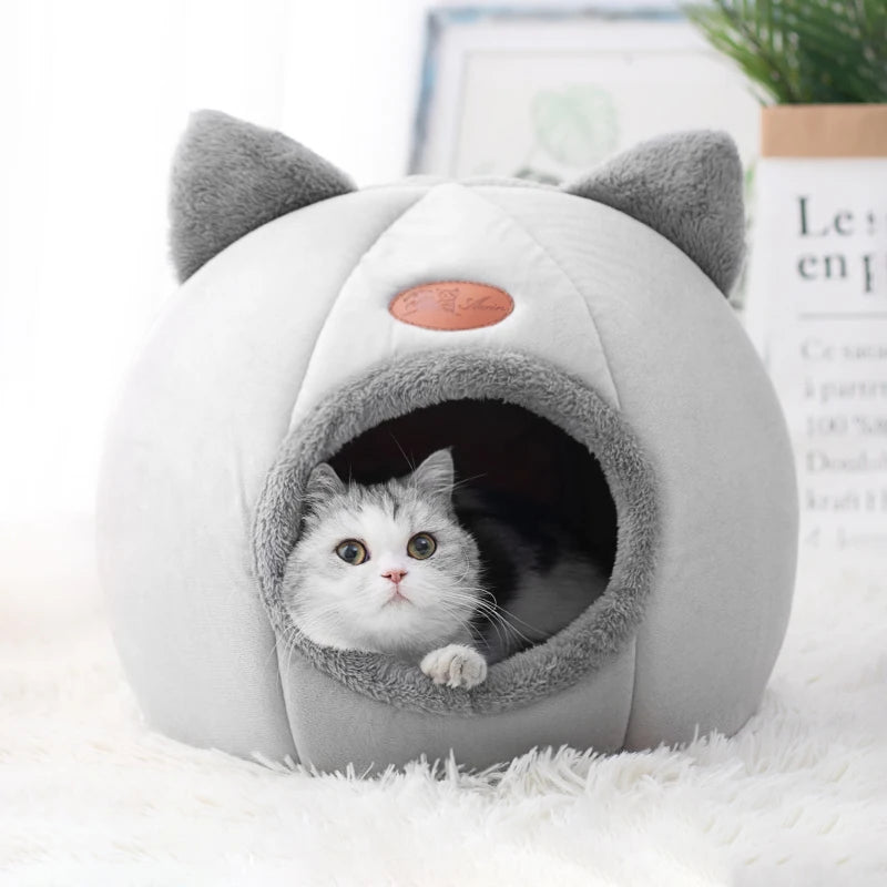 Cozy Cave Pet Bed - Deep Sleep Winter Warm Cat & Dog House