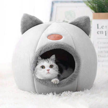 Cozy Cave Pet Bed - Deep Sleep Winter Warm Cat & Dog House