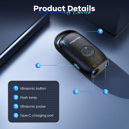 SilentPaw Pro Ultrasonic Anti-Bark Device - Portable & Rechargeable