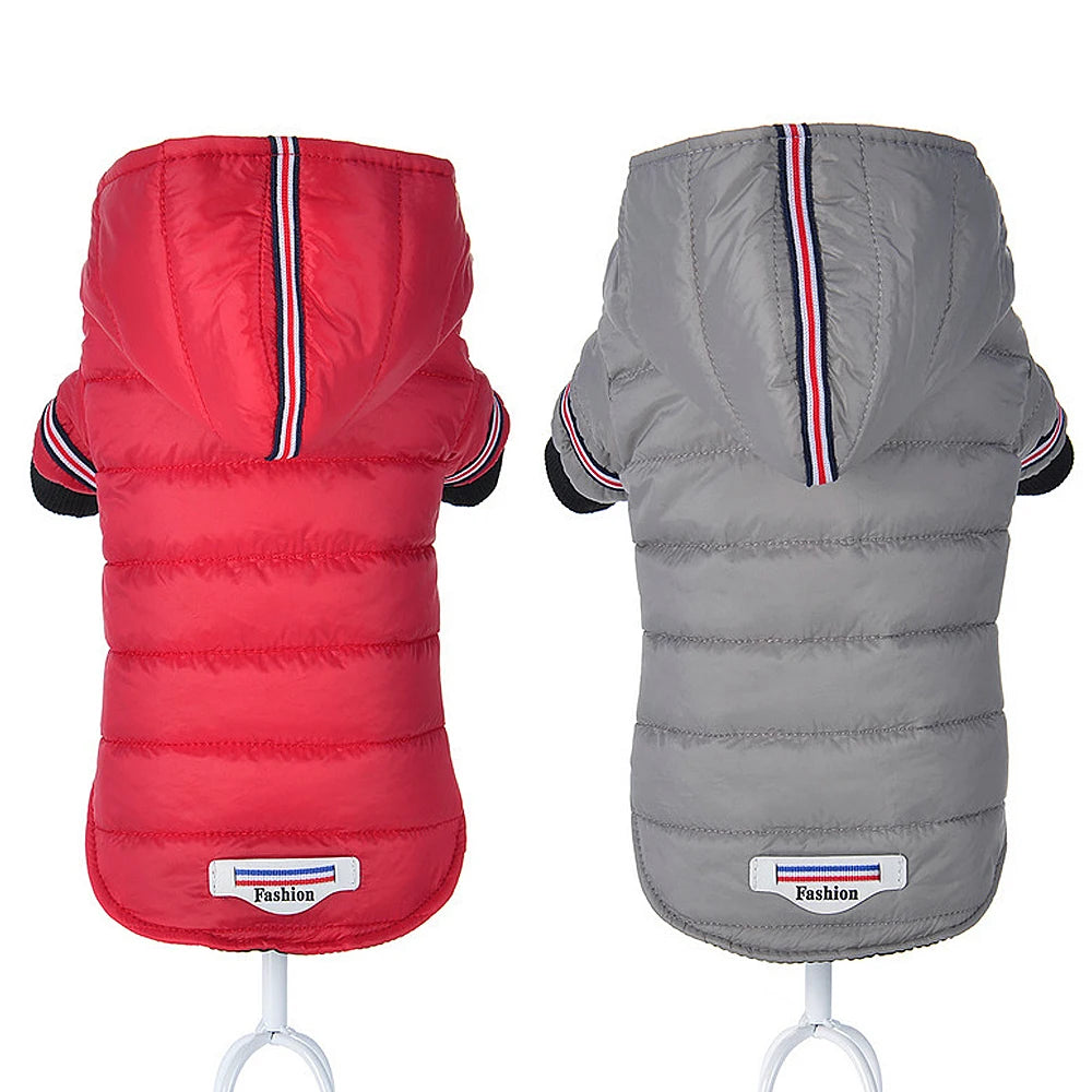 Small Dog Clothes Winter Chihuahua Clothing Pet Jacket and Coat Waterproof Ropa Para Perros for Small Medium Dog Red