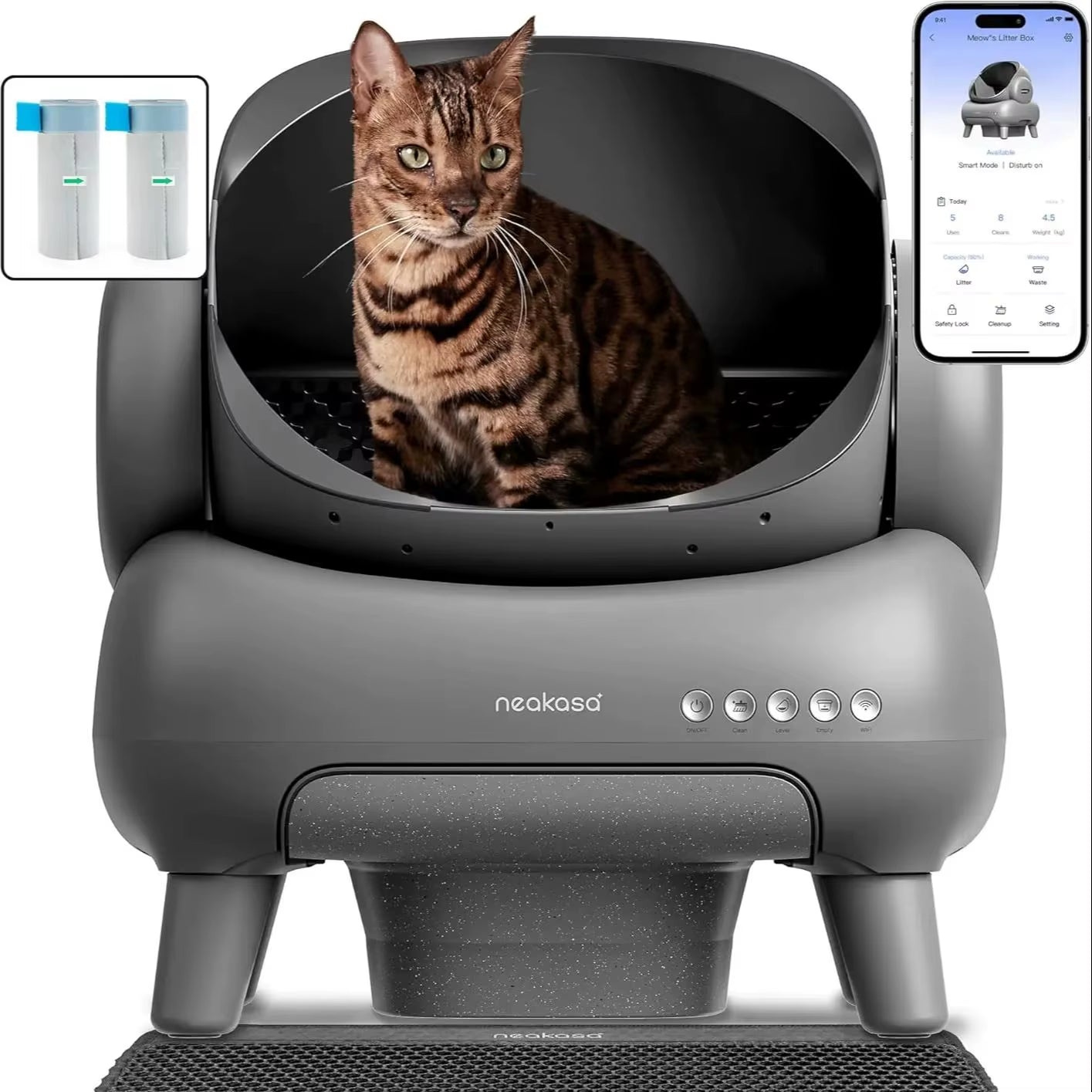 Neakasa M1 Self-Cleaning Cat Litter Box - Smart App Control & Odor-Free