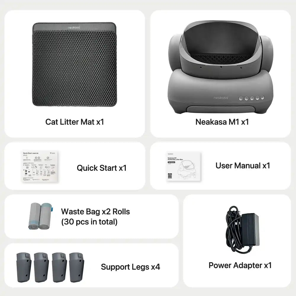 M1 Self-Cleaning Cat Litter Box with Open Top Design