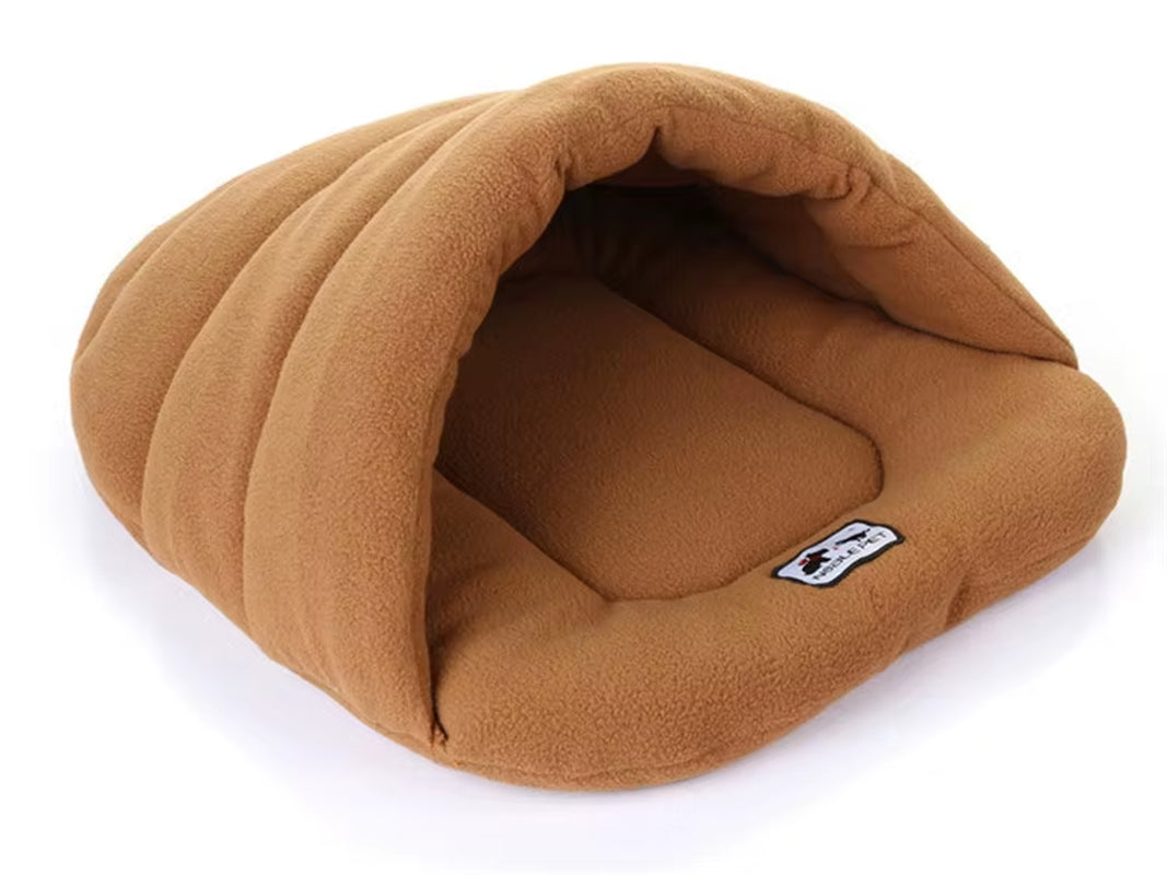 Cozy Slipper Dog Bed - Winter Warm Pet House with Soft Cushion