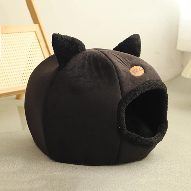 Cozy Cave Pet Bed - Deep Sleep Winter Warm Cat & Dog House