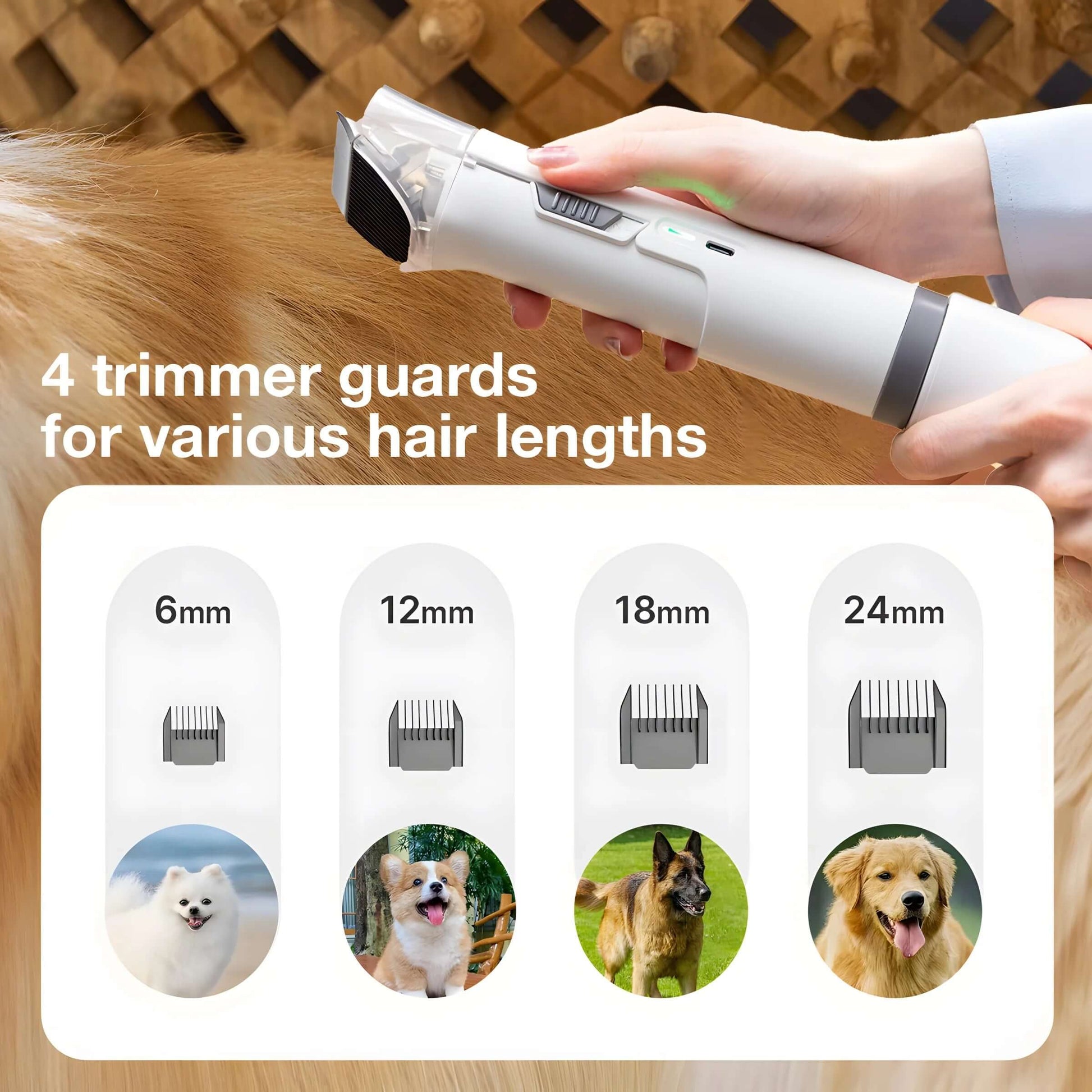 Pet Grooming Vacuum Kit with the Els 5-in-1 Grooming Vacuum System