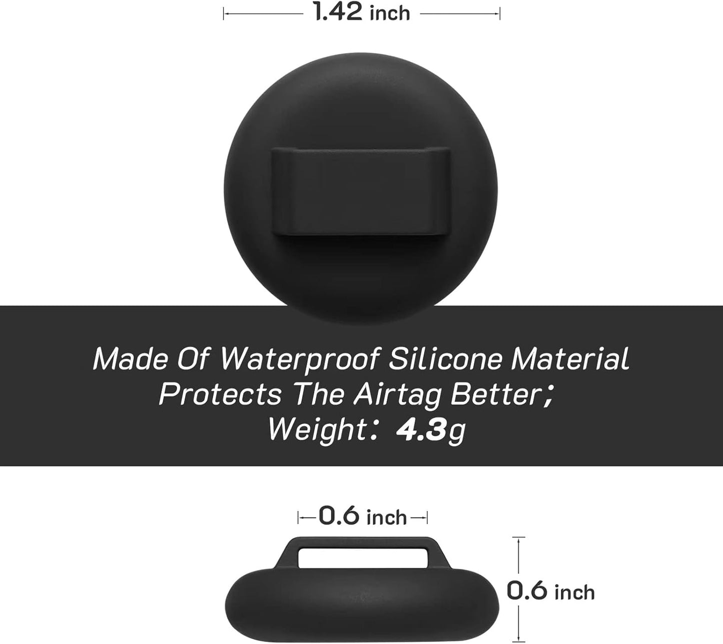 2-Pack Reflective Cat Collars – AirTag Holder & Safety Buckle