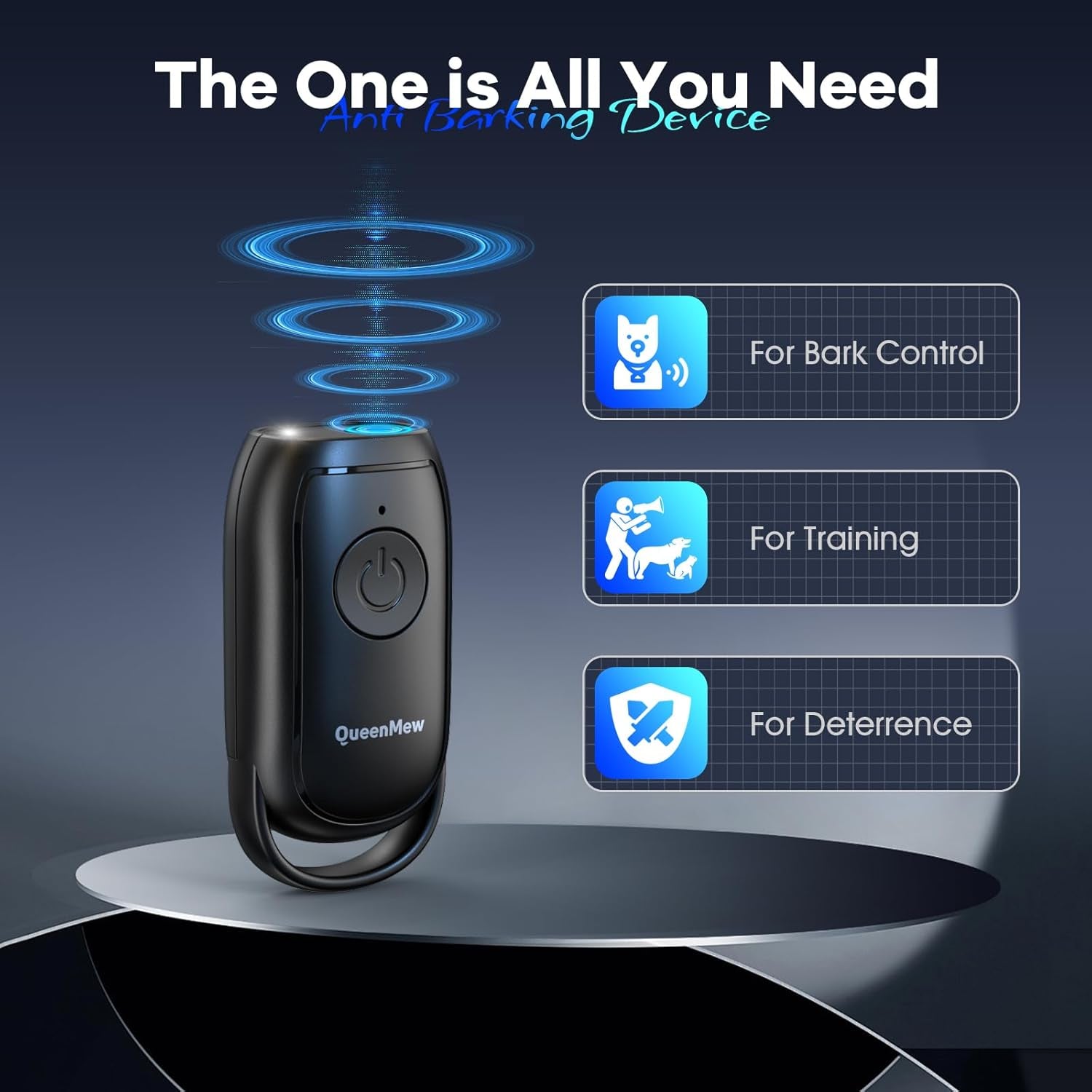 SilentPaw Pro Ultrasonic Anti-Bark Device - Portable & Rechargeable