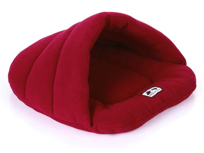 Cozy Slipper Dog Bed - Winter Warm Pet House with Soft Cushion