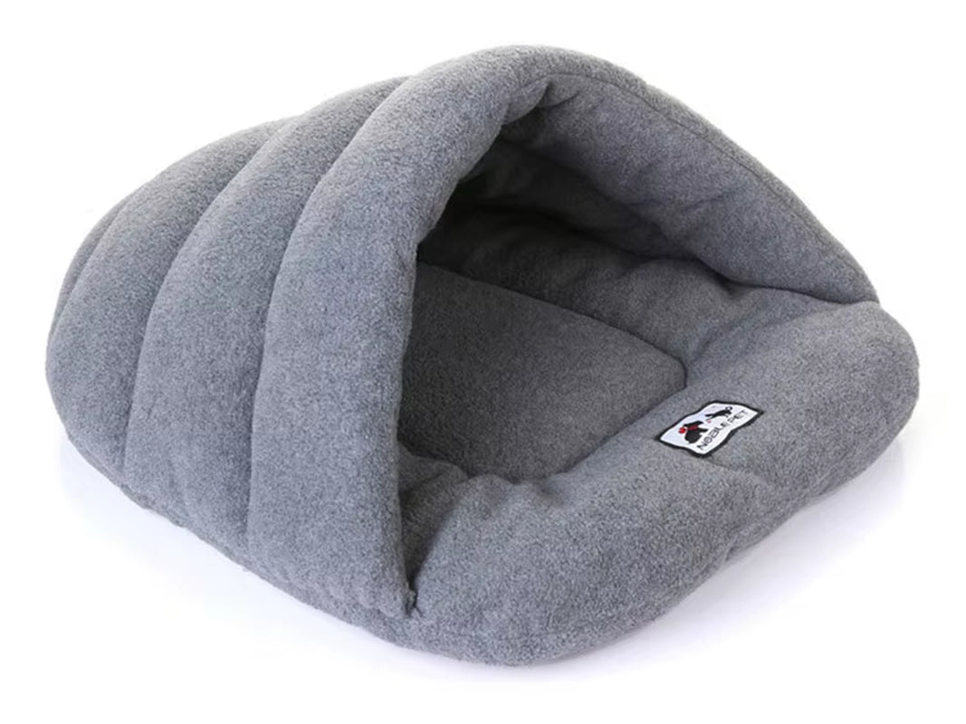 Cozy Slipper Dog Bed - Winter Warm Pet House with Soft Cushion
