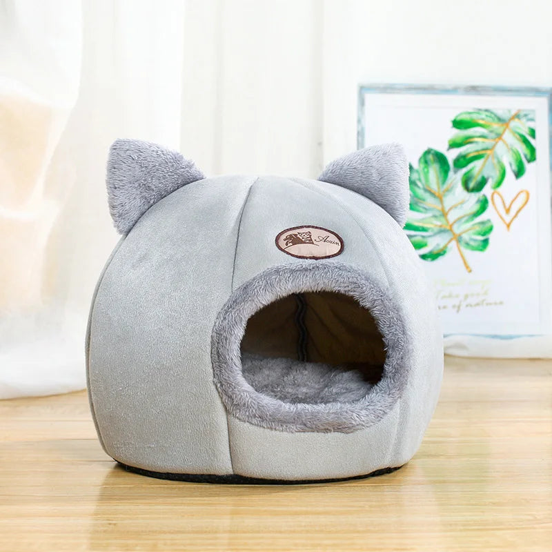 Cozy Cave Pet Bed - Deep Sleep Winter Warm Cat & Dog House