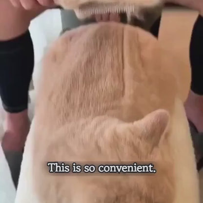 GentleGroom Cat Brush - Deshedding Comb with Rounded Metal Tips